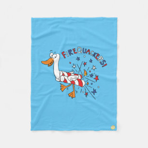 Grappig, 4 juli Duck Cute Kinder Fleece Deken