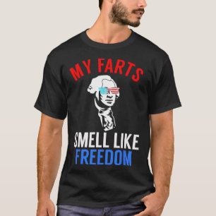 Grappig 4 juli feest - Grappig George Washington T T-shirt