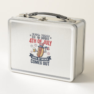 Grappig 4 juli Hot Dog Vintage Patriottisch T-shir