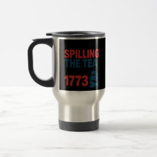 Grappig 4 juli morsen van de thee sinds 1773 Vier Reisbeker