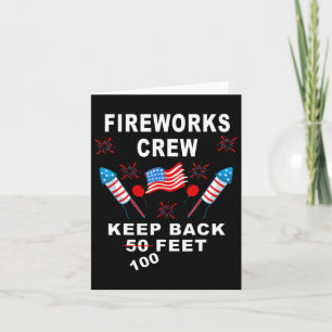 Grappig 4 juli shirt Vuurwerk Crew Directeur Is Kaart