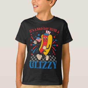 Grappig 4 juli USA Hotdog Het is een slechte dag o T-shirt