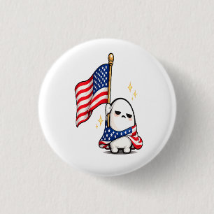 Grappig 4 juli Vermoeid Amerikaans karakter Ronde Button 3,2 Cm