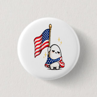 Grappig 4 juli Vermoeid Amerikaans karakter Ronde Button 3,2 Cm