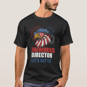 Grappig 4 juli vuurwerk laat verlicht adelaar Ame T-shirt
