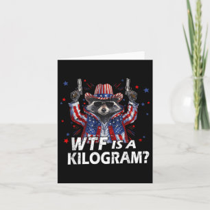 Grappig 4 juli wasbeer USA WTF is KG Feral Amer Kaart