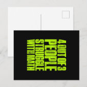 Grappig 4 van de 3 mensen die met het ontwerp van  feestdagenkaart (Voorkant / Achterkant)