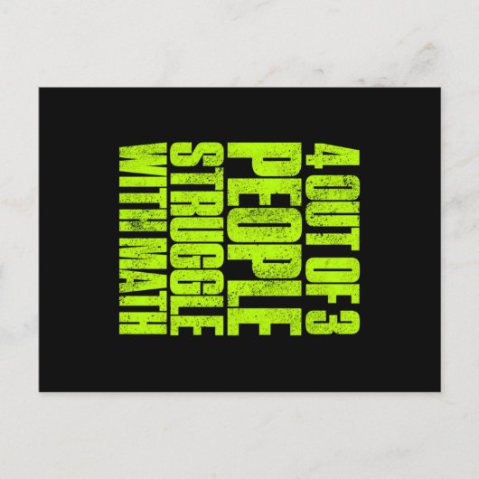 Grappig 4 van de 3 mensen die met het ontwerp van  feestdagenkaart (Voorkant)