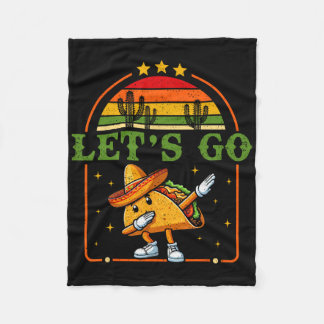 Grappig 4th of July Patriottisch Dabbing Taco Meme Fleece Deken