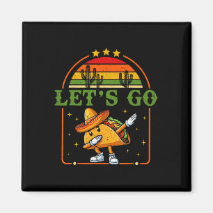 Grappig 4th of July Patriottisch Dabbing Taco Meme Magneet
