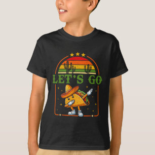 Grappig 4th of July Patriottisch Dabbing Taco Meme T-shirt