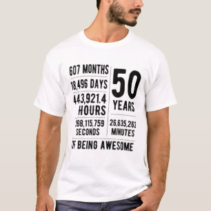 Grappig 50 jaar oud 50e verjaardag idee voor manne t-shirt