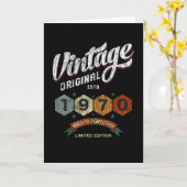 Grappig 55 jaar oud 1970 55ste verjaardagscadeau kaart (Gele Bloem)