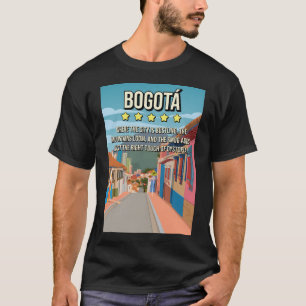 Grappig 5-sterren Bogota Columbia Review Travel Po T-shirt