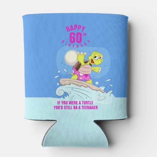 Grappig 60ste verjaardagscitaat blikjeskoeler (Achterkant)