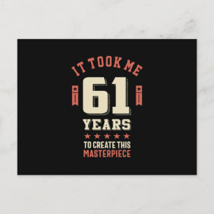 Grappig 61 Jaar Oud - 61e Verjaardagscadeau Briefkaart