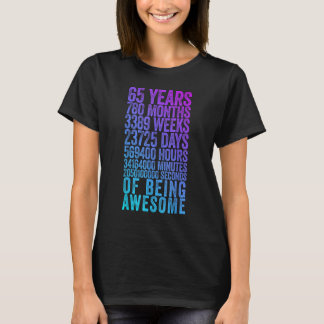 Grappig 65e Verjaardag Shirt Oude Meter Grappig 65