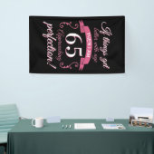 Grappig 65th Birthday 'Perfection' Spandoek (Beurs)