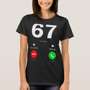 Grappig 67 Bel je 6-7 Meme Zes Zeven 6 7 Gen Alp T-shirt