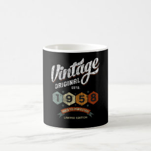 Grappig 67 jaar oud 1958  67ste verjaardagscadeau koffiemok