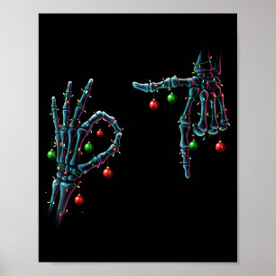 Grappig 67 Meme Skelet 67 Kerstvakantie Vrouwen  Poster