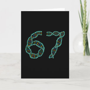 Grappig 67 Nummer Meme DNA-replicatie Moleculaire Kaart