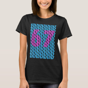 Grappig 67 Verborgen 6 7 Meme Middelbare School 6  T-shirt