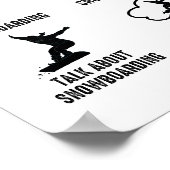 Grappig 6 dingen die ik doe in mijn vrije tijd sno poster (Hoek)