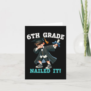 Grappig 6e klas jongens Afstuderen Afstudeerder da Kaart