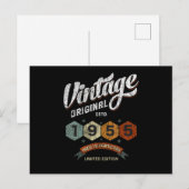 Grappig 70 Jaar Oud 1955 Retro 70ste Verjaardag Ca Briefkaart (Voorkant / Achterkant)