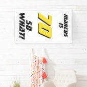Grappig 70, wat Quote 70th Birthday Party Spandoek (Insitu)