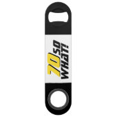 Grappig 70, wat Quote 70th Birthday Speed Flessenopener (Achterkant)