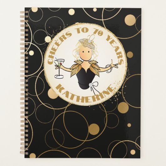 Grappig 70e verjaardagscadeau voor haar moderne ve planner (Voorkant)