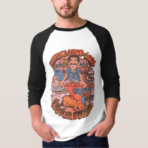 Grappig  70s Style Liquor Beer Alcohol Shirt
