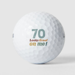 Grappig 70ste verjaardag golfballen