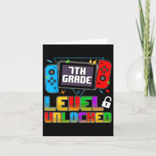 Grappig 7e klas niveau ontgrendelde gamers terug n kaart