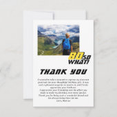 Grappig 80, wat Quote Foto 80th Birthday Bedankkaart (Voorkant)