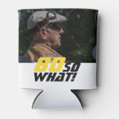 Grappig 80, wat Quote Foto 80th Birthday Blikjeskoeler (Voorkant)