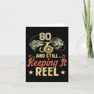 Grappig 80ste verjaardag Gevist Shirt voor mannen  Kaart