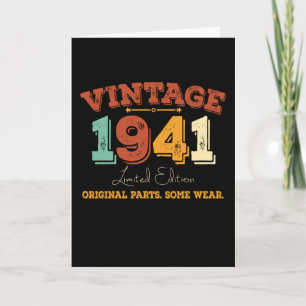 Grappig 84 jaar oud 1941 84ste verjaardagscadeau kaart