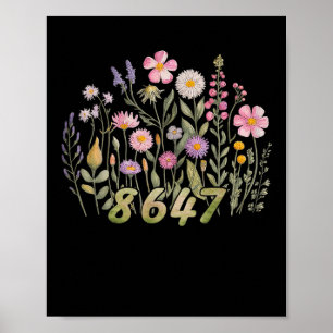 Grappig 8647 Bloemen Bloemen Boho voor mannen en v Poster