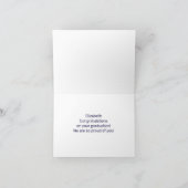 Grappig 8e Graad Roze Girly Glitter Afstuderen Kaart (Binnen)