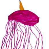 Grappig 8e Verjaardag Zee Dier Cartoon Kwallen Kaart