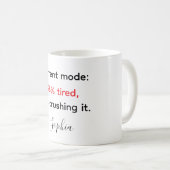 Grappig "98% moe, 2% verplettert het koffiemok (Voorkant rechts)