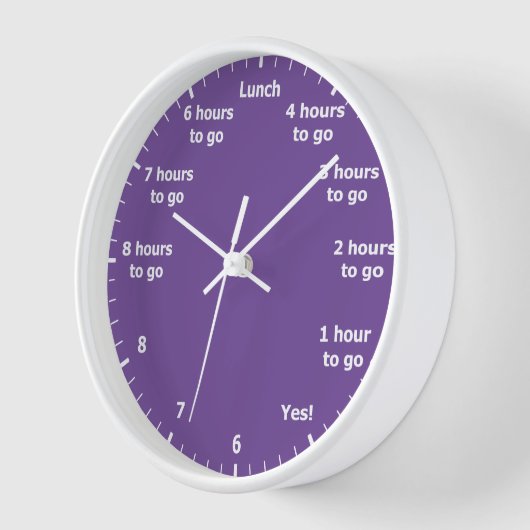 Grappig 9 tot 5 Werkuur Aftellen Paarse Kantoor (Hoek)