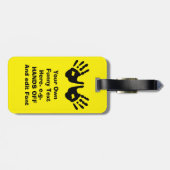 grappig aangepast bagagelabel (Achterkant horizontaal)