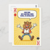 Grappig aangepast Briefkaart - zeg iets wilds (Voorkant / Achterkant)