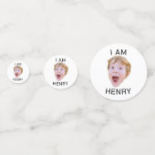 Grappig Aangepast Gezicht Confetti Verjaardagsfees (Voorkanten)