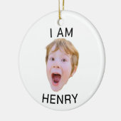 Grappig Aangepast Gezicht Ornament Verjaardagsfees (Links)