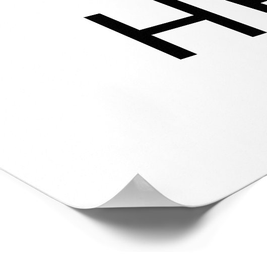 Grappig aangepast gezicht | Verjaardagsfeest Match Poster (Hoek)